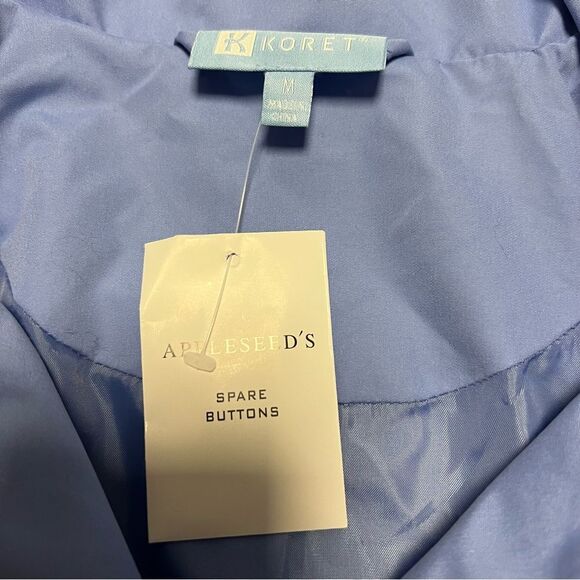 Appleseeds Koret Blue Rain Coat Size Medium NWT - Picture 8 of 11